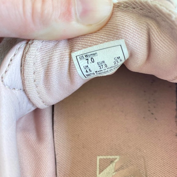 Vans Off The Wall Women's Size 7 Skateboarding Athletic Shoes Light Pink Lace Up - Picture 7 of 11